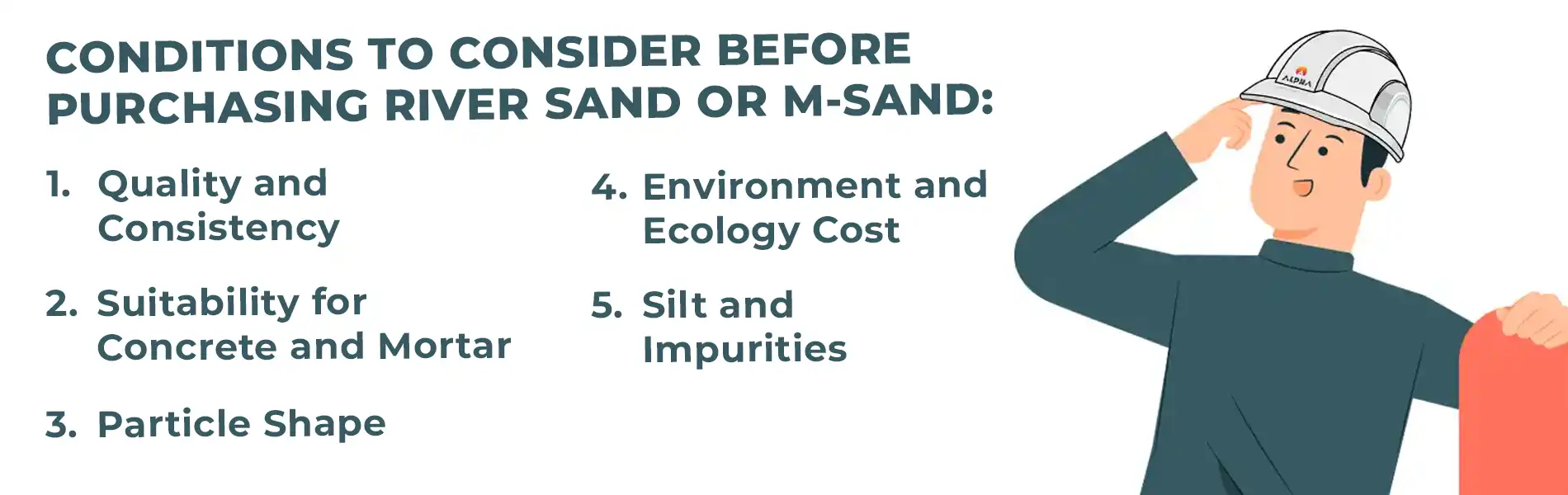 What To CONSIDER BEFORE PURCHASING RIVER SAND OR M SAND