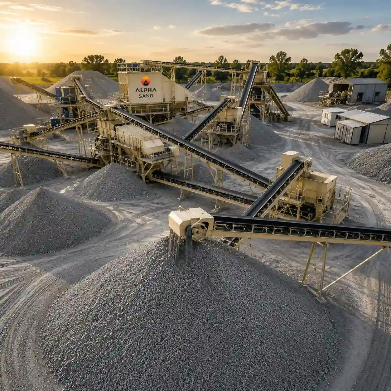 Process of Manufacturing P Sand and C Sand
